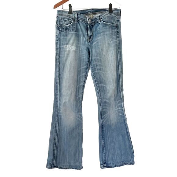 Citizens of Humanity Size 29 Ingrid Stretch Jeans Low Waist Flare - Picture 2 of 9